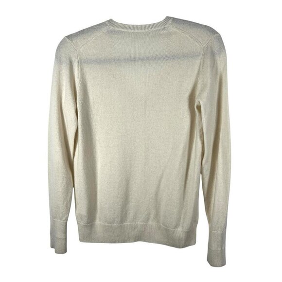 Everlane Womens Small 100% Cashmere V-Neck Sweater Beige Quiet Luxury Minimalist - Picture 6 of 11